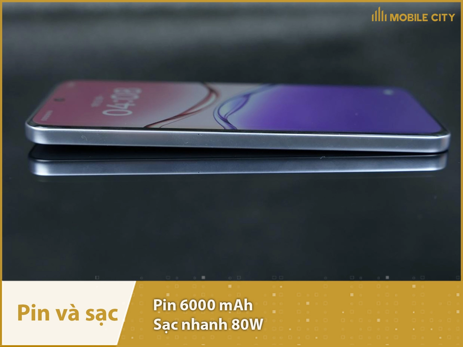 Pin lớn 6000mAh & sạc nhanh 80W