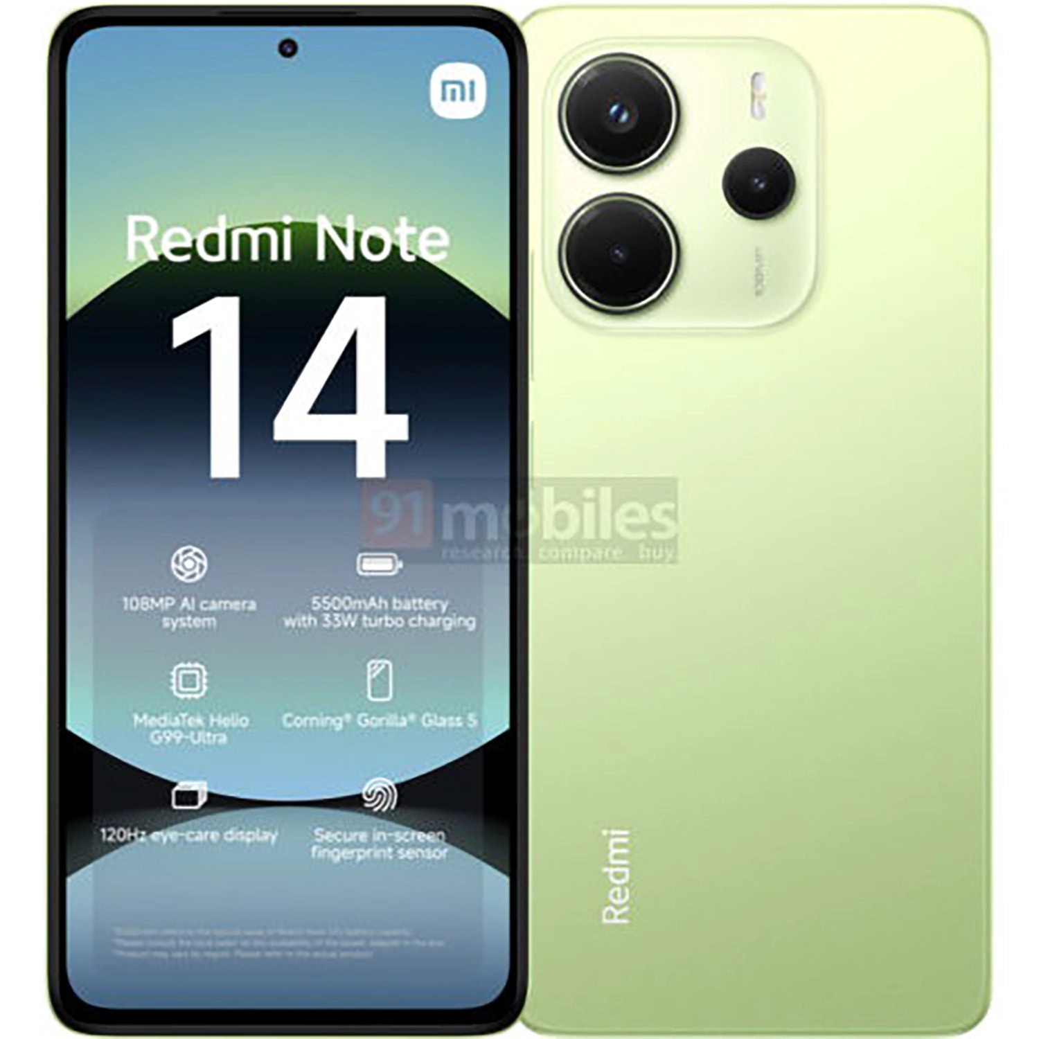 REDMI Note 14 4G Xanh