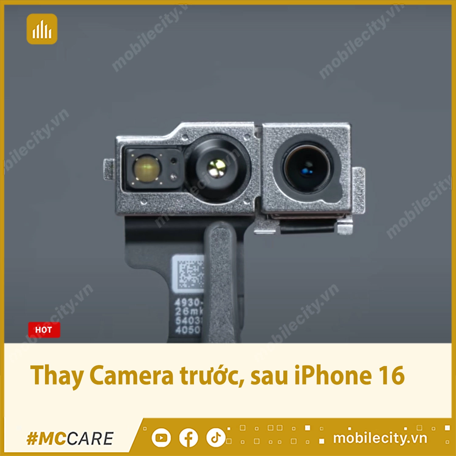 Sửa iPhone 16, thay Camera