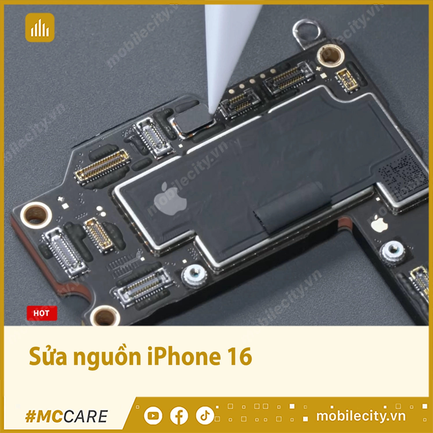 Sửa iPhone 16, sửa nguồn