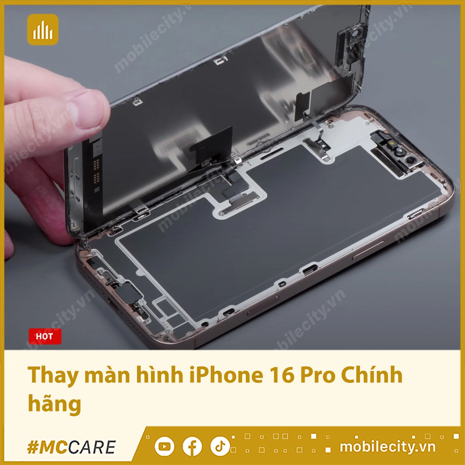 Thay màn hình iPhone 16 Pro Chính hãng