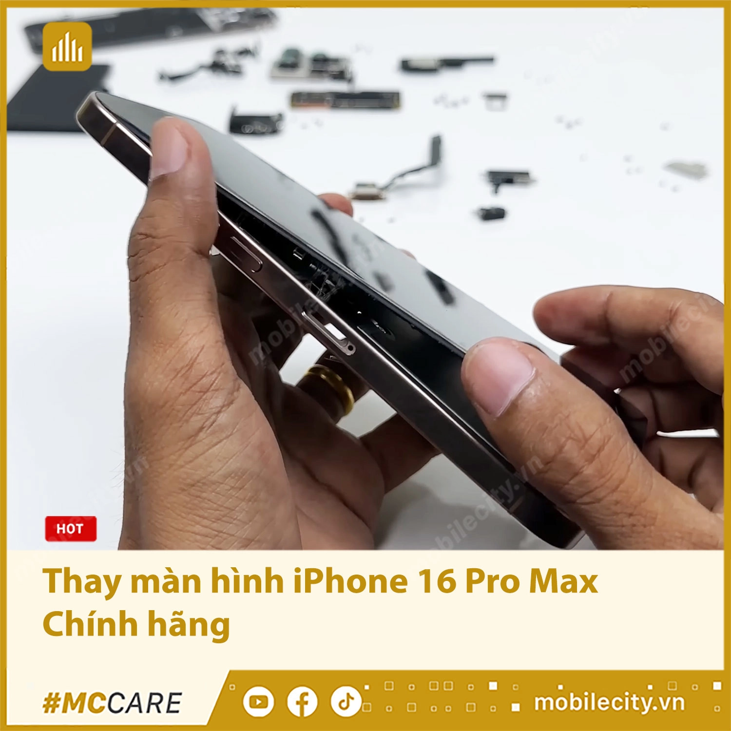 Thay màn hình iPhone 16 Pro Max Chính hãng