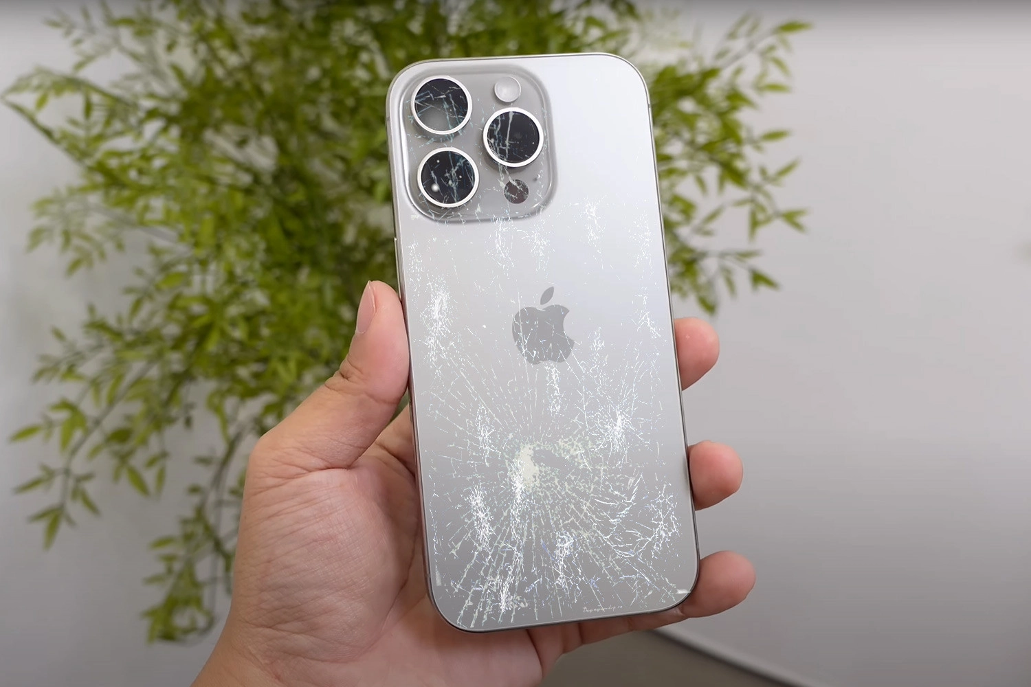 thay mặt kính sau iPhone 16 Pro, dấu hiệu