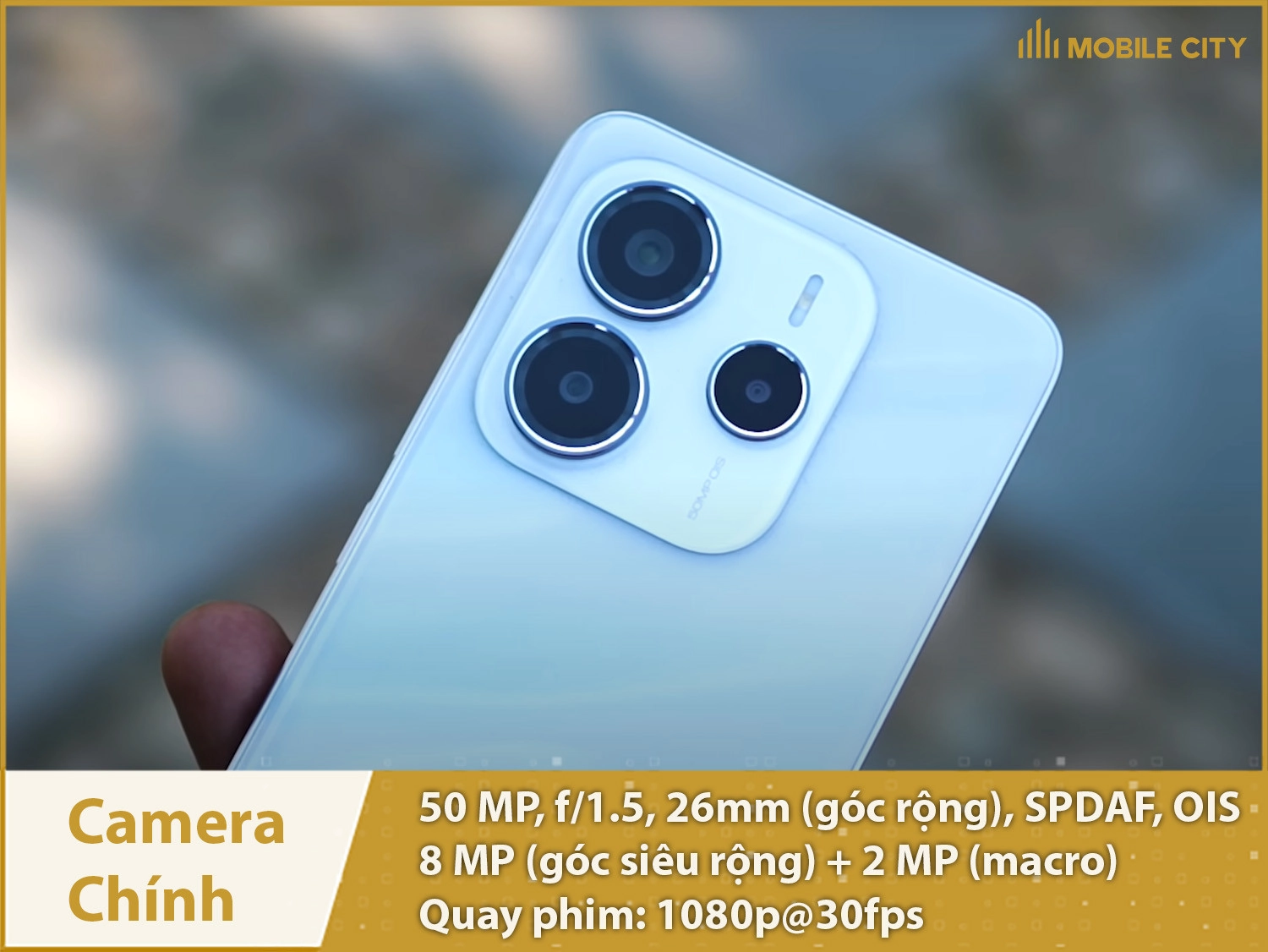 REDMI Note 14 5G có 3 camera 50MP, video 1080p