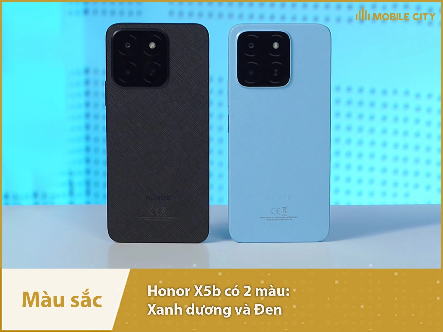 Honor X5b cung cấp 2 màu: Xanh dương và Đen