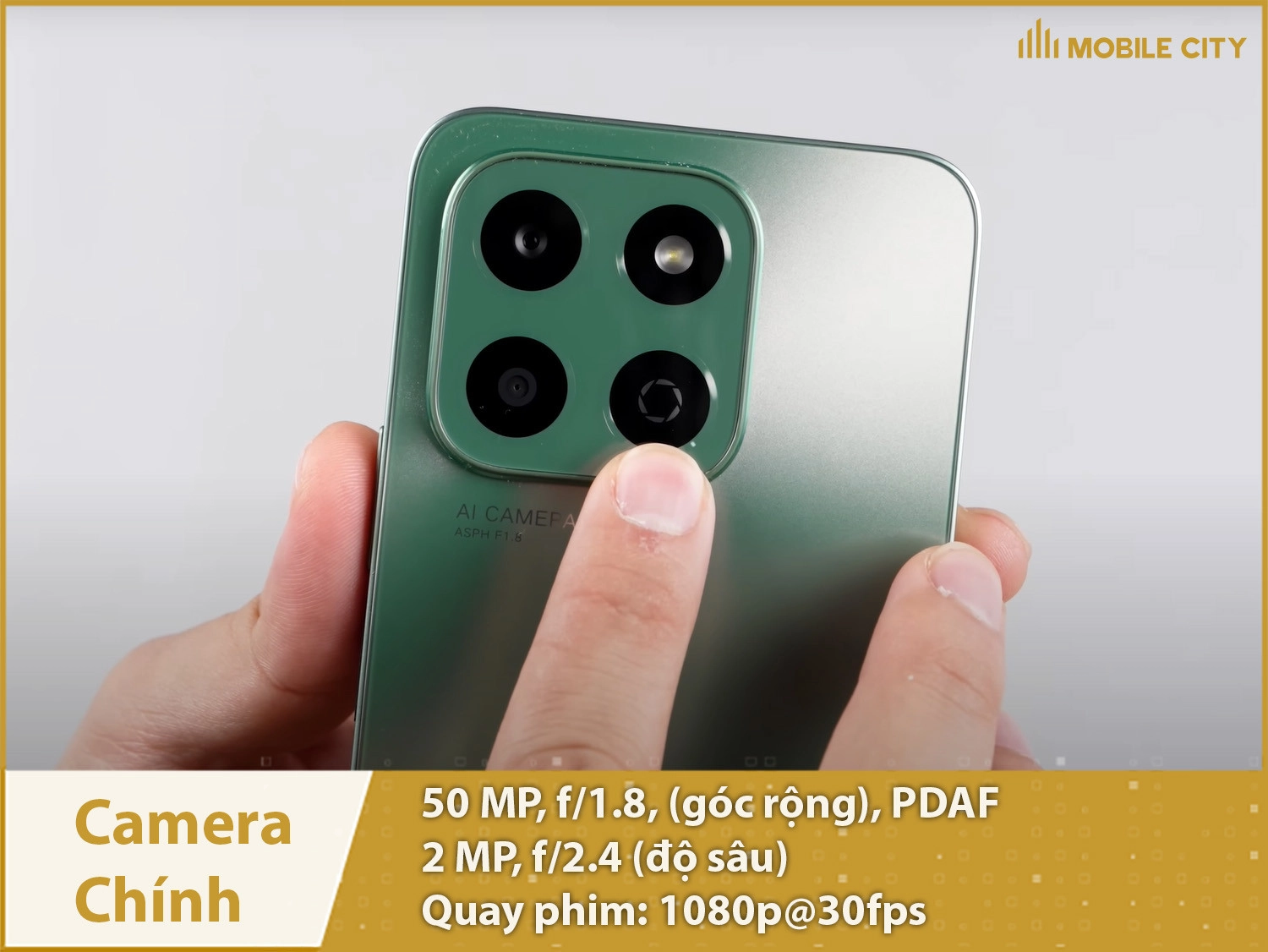 Camera kép 50MP sắc nét