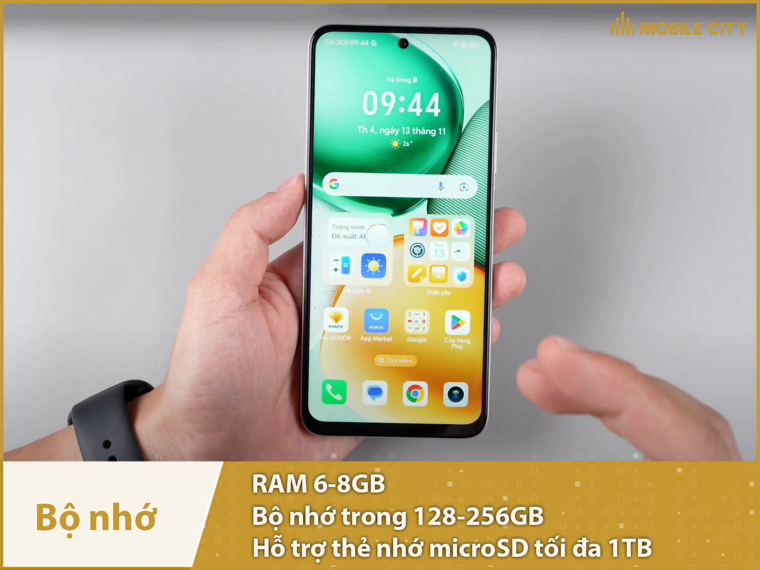 Honor X7c có RAM 6-8GB & Bộ nhớ trong 128-256GB