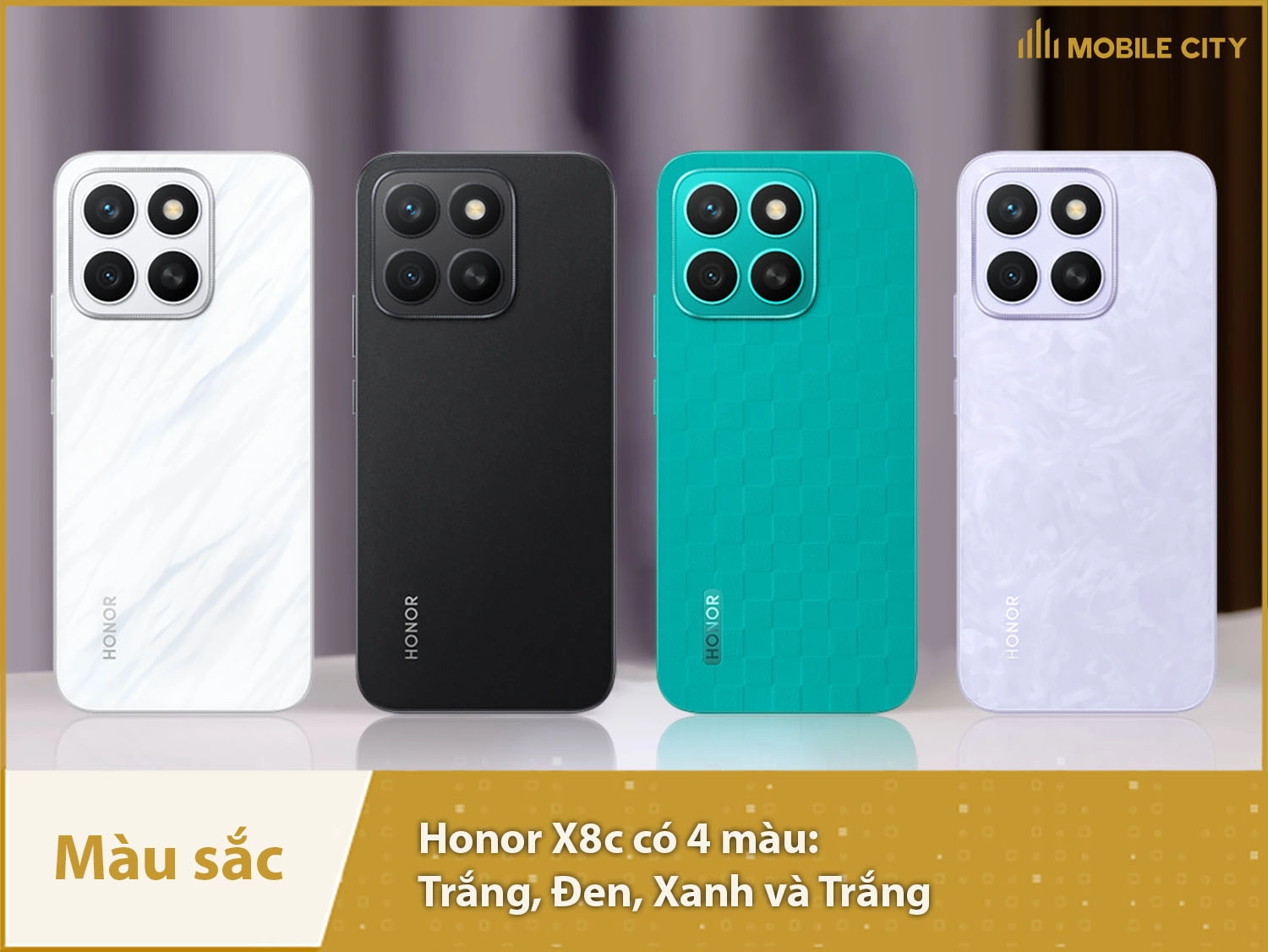 Honor X8c có 4 màu sắc