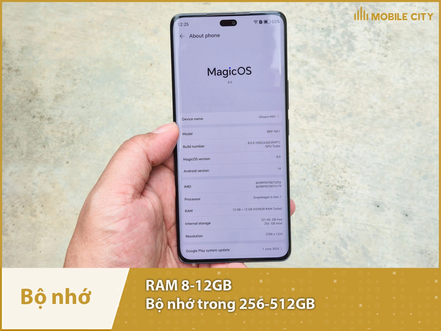 Honor X9C có RAM 8-12GB & Bộ nhớ trong 256-512GB