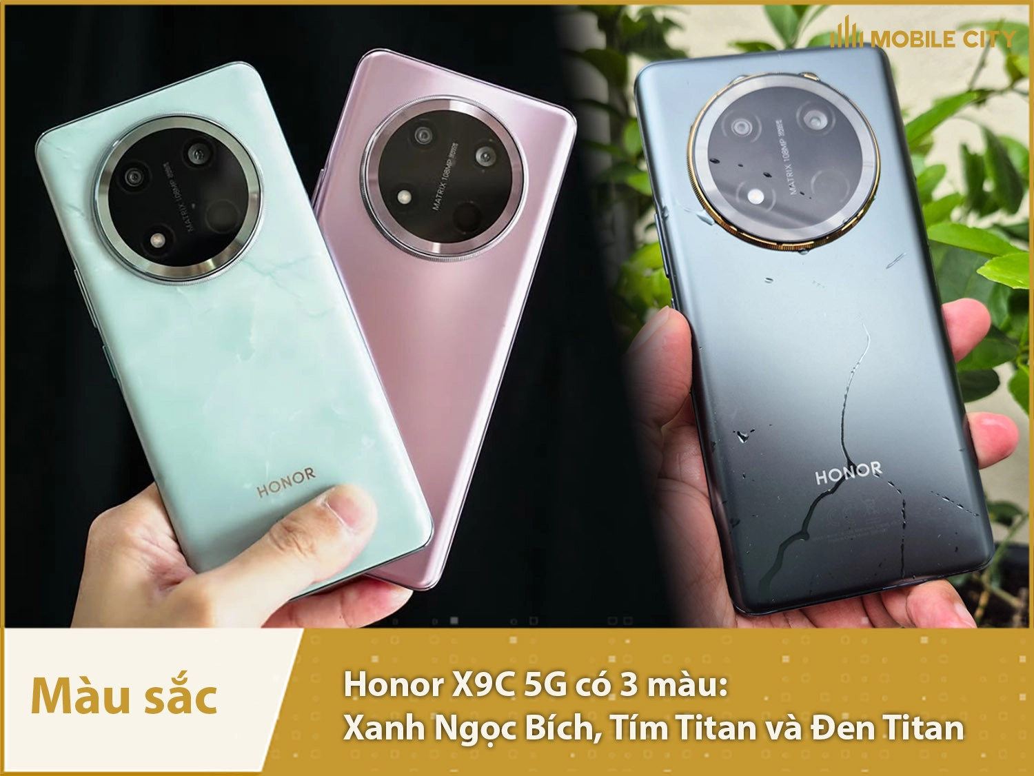 Honor X9C 5G có 3 màu sắc