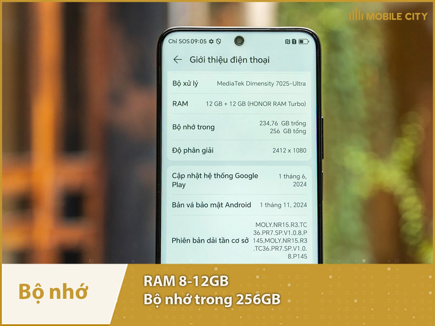 Honor X9C Smart có RAM 8-12GB & Bộ nhớ trong 256GB