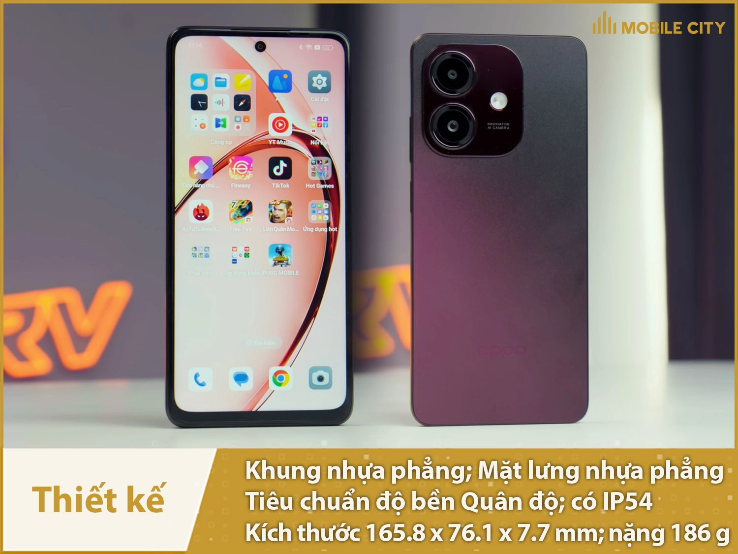 Thiết kế bền, đẹp, có IP54