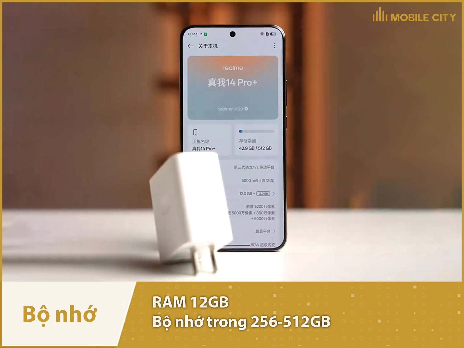 Realme 14 Pro Plus có RAM 12GB & Bộ nhớ trong 256-512GB