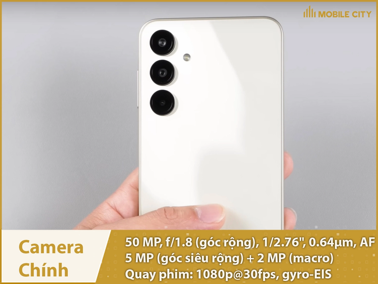 Camera Galaxy A16 5G có3 ống kính lên đến 50MP