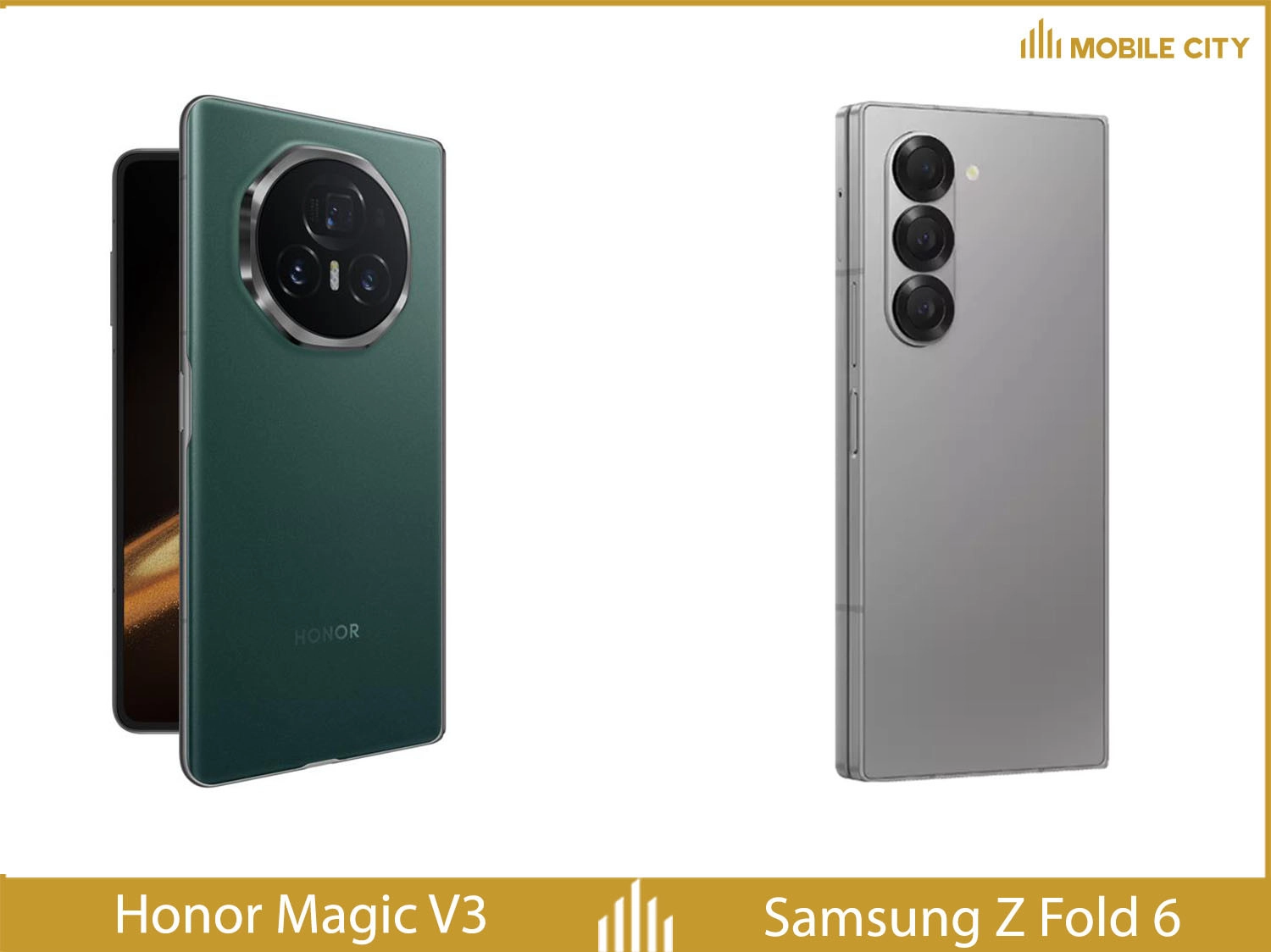 So sánh thiết kế Honor Magic V3 vs Samsung Z Fold 6