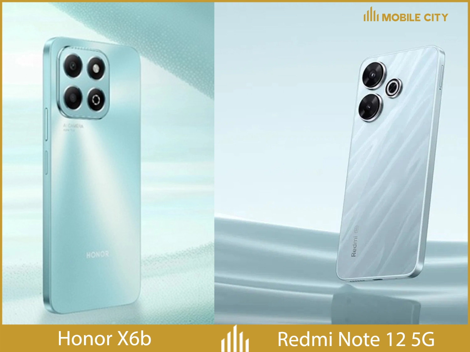 Redmi Note 12 5G mỏng hơn Honor X6b