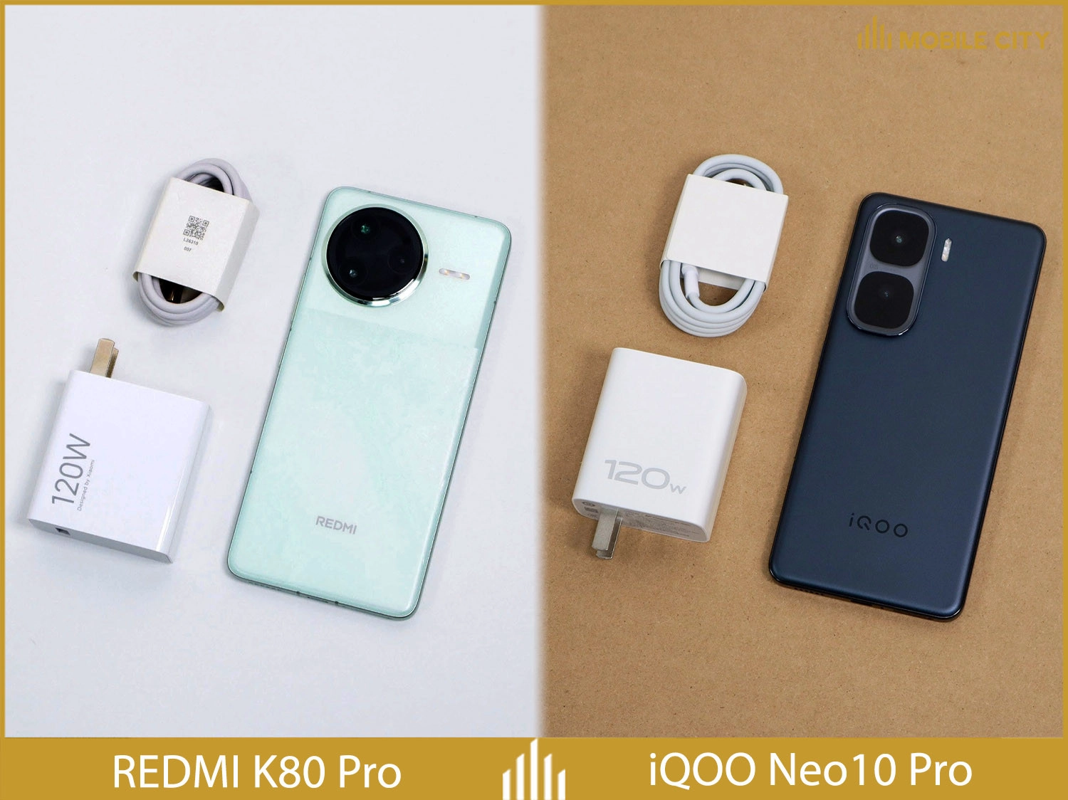 So sánh pin sạc iQOO Neo 10 Pro vs REDMI K80 Pro