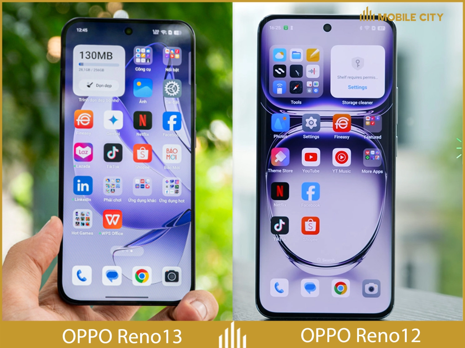 Màn hinh của OPPO Reno12 to hơn