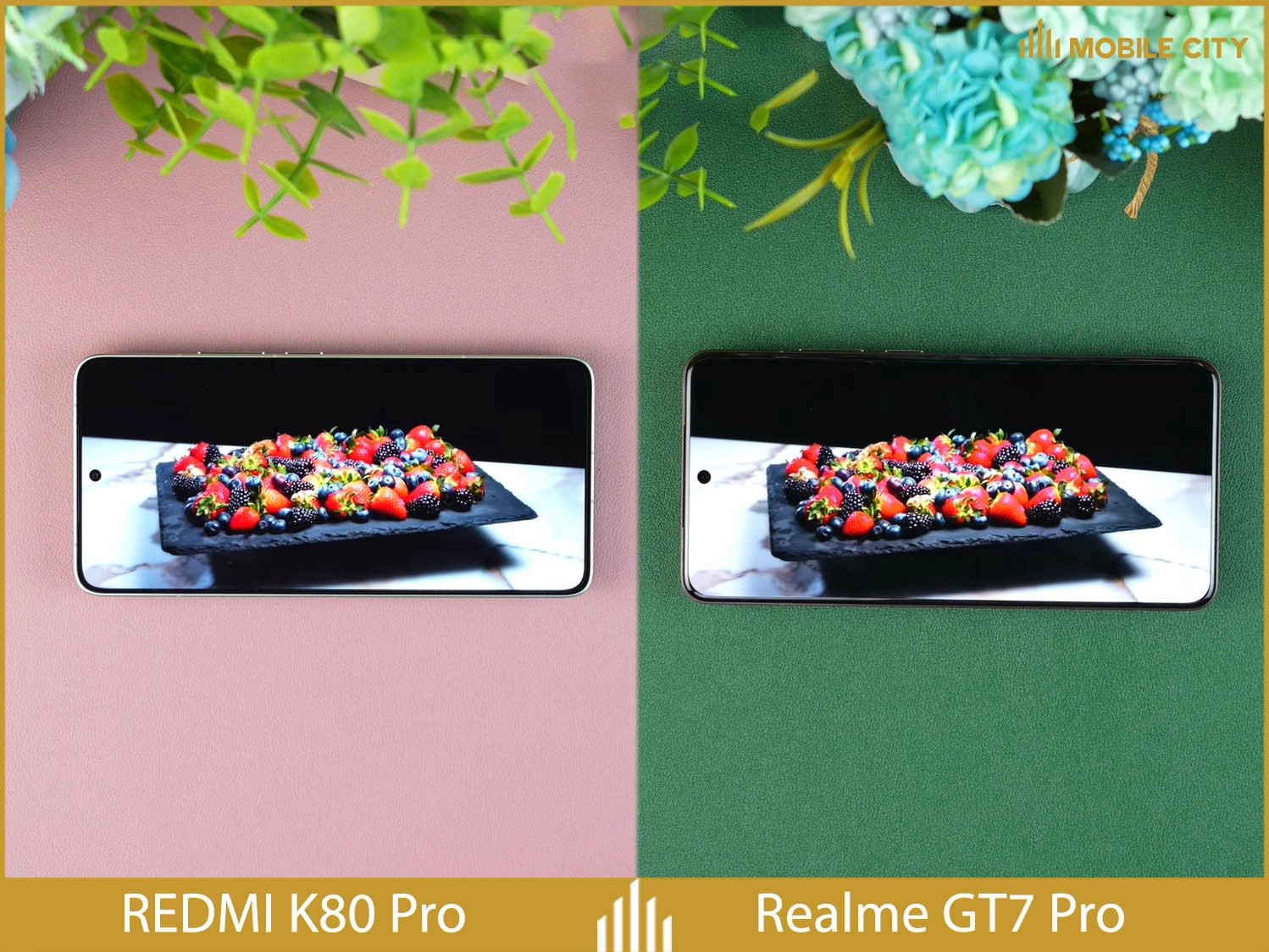 So sánh màn hình REDMI K80 Pro vs Realme GT7 Pro