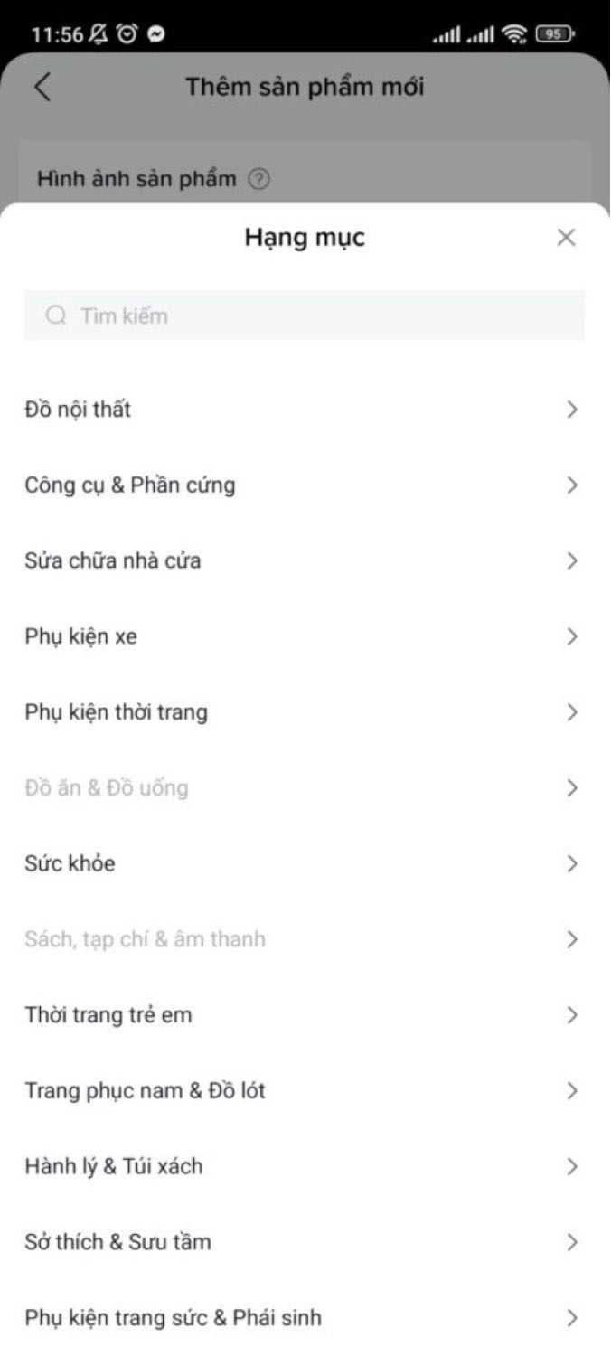 Danh mục sản phẩm