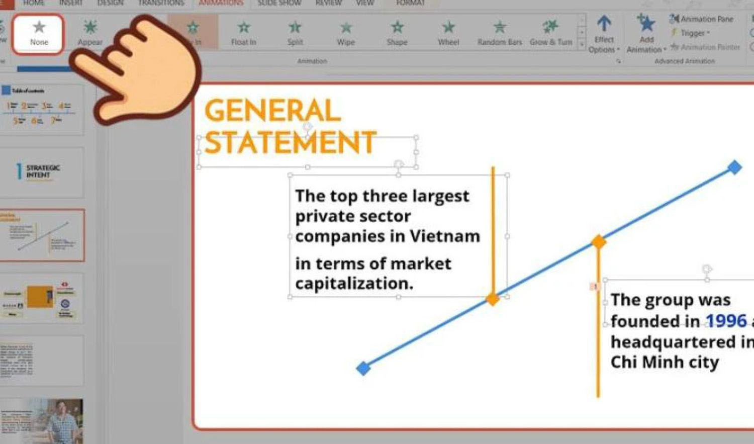 Nhấn giữ phím Shift > Animations > None