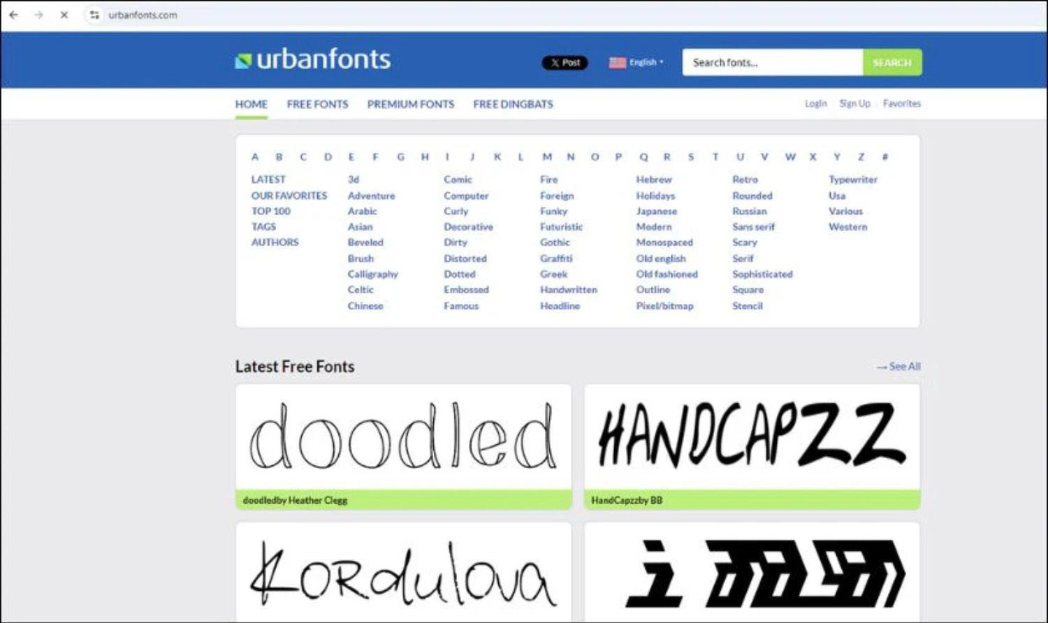 UrbanFonts