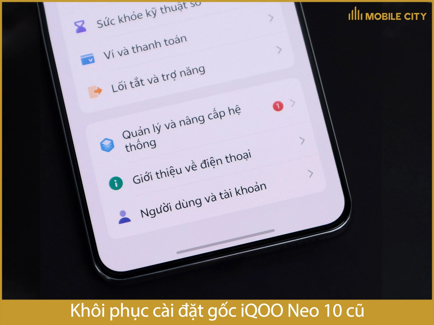 Khôi phục cài đặt gốc