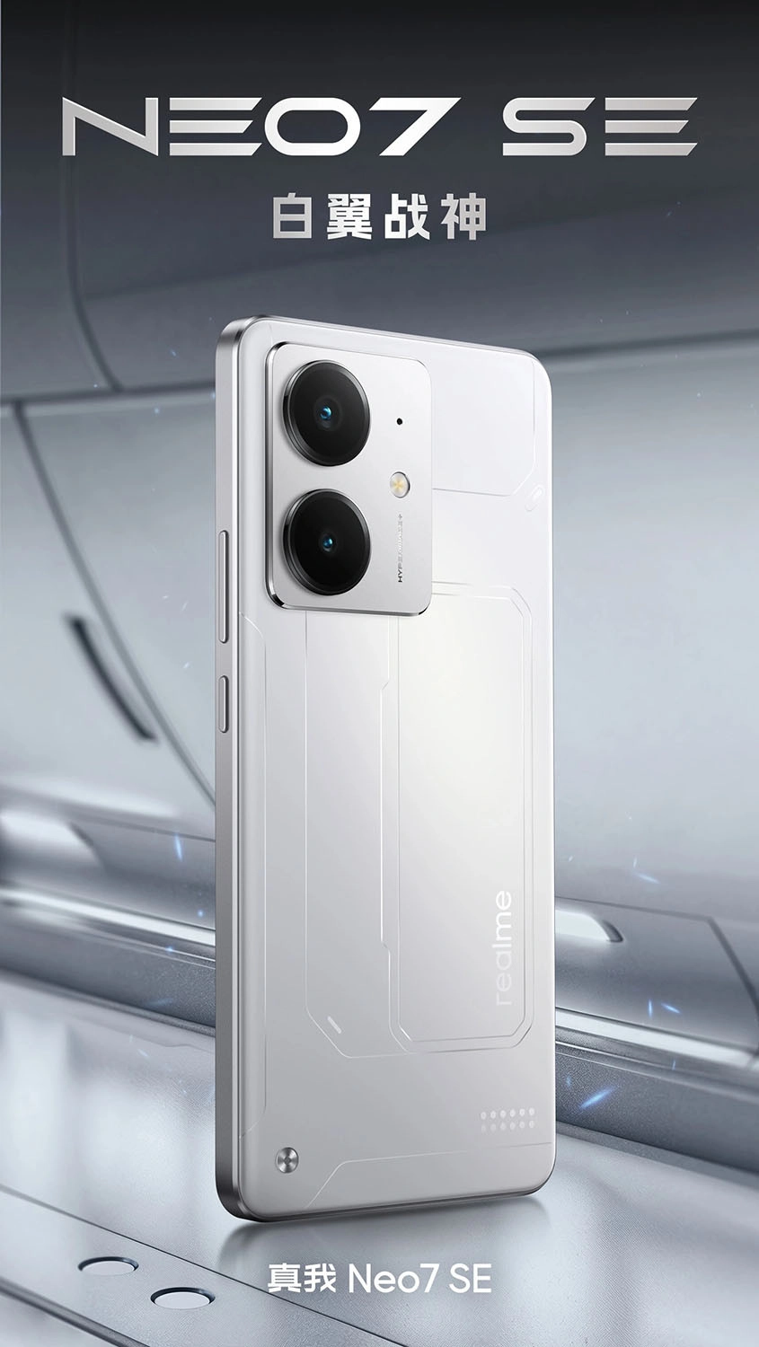 Realme Neo7 SE sở hữu cảm biến chính độ phân giải 50MP