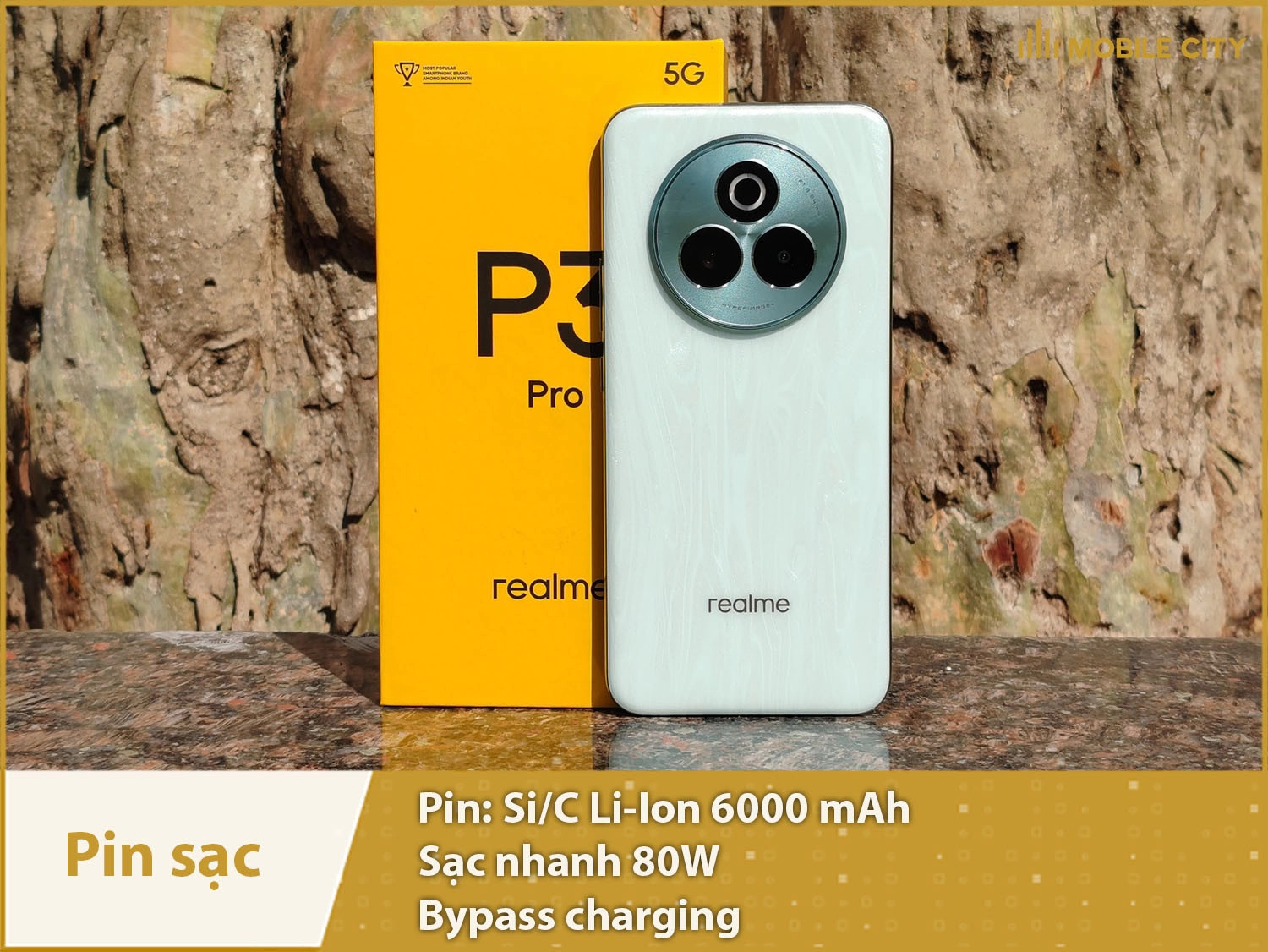 Pin khủng 6000mAh & Sạc siêu nhanh 80W