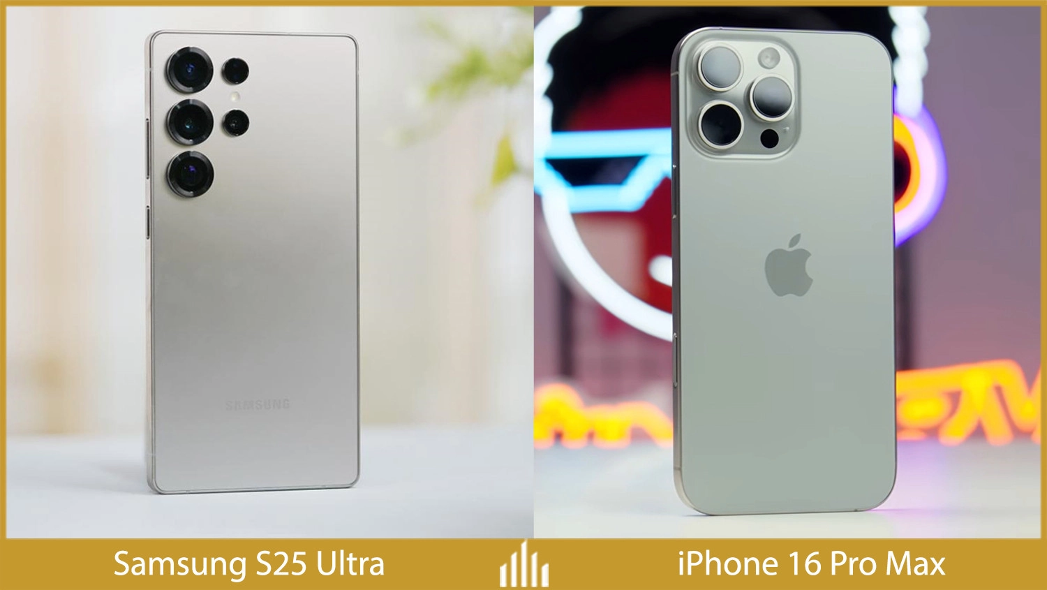 Samsung S25 Ultra vs iPhone 16 Pro Max: Thiết kế