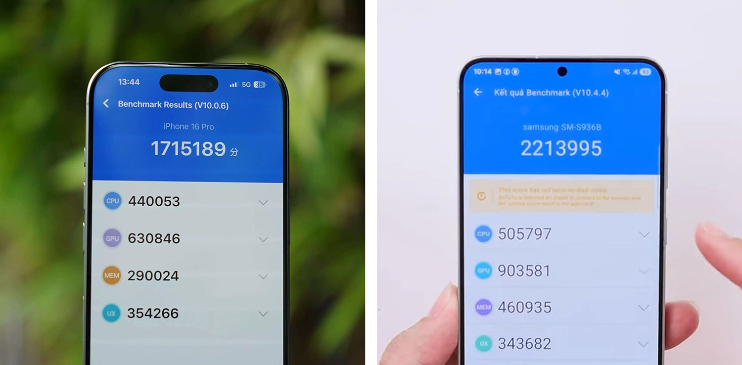 So sánh Samsung S25 Plus vs iPhone 16 Pro: Hiệu năng