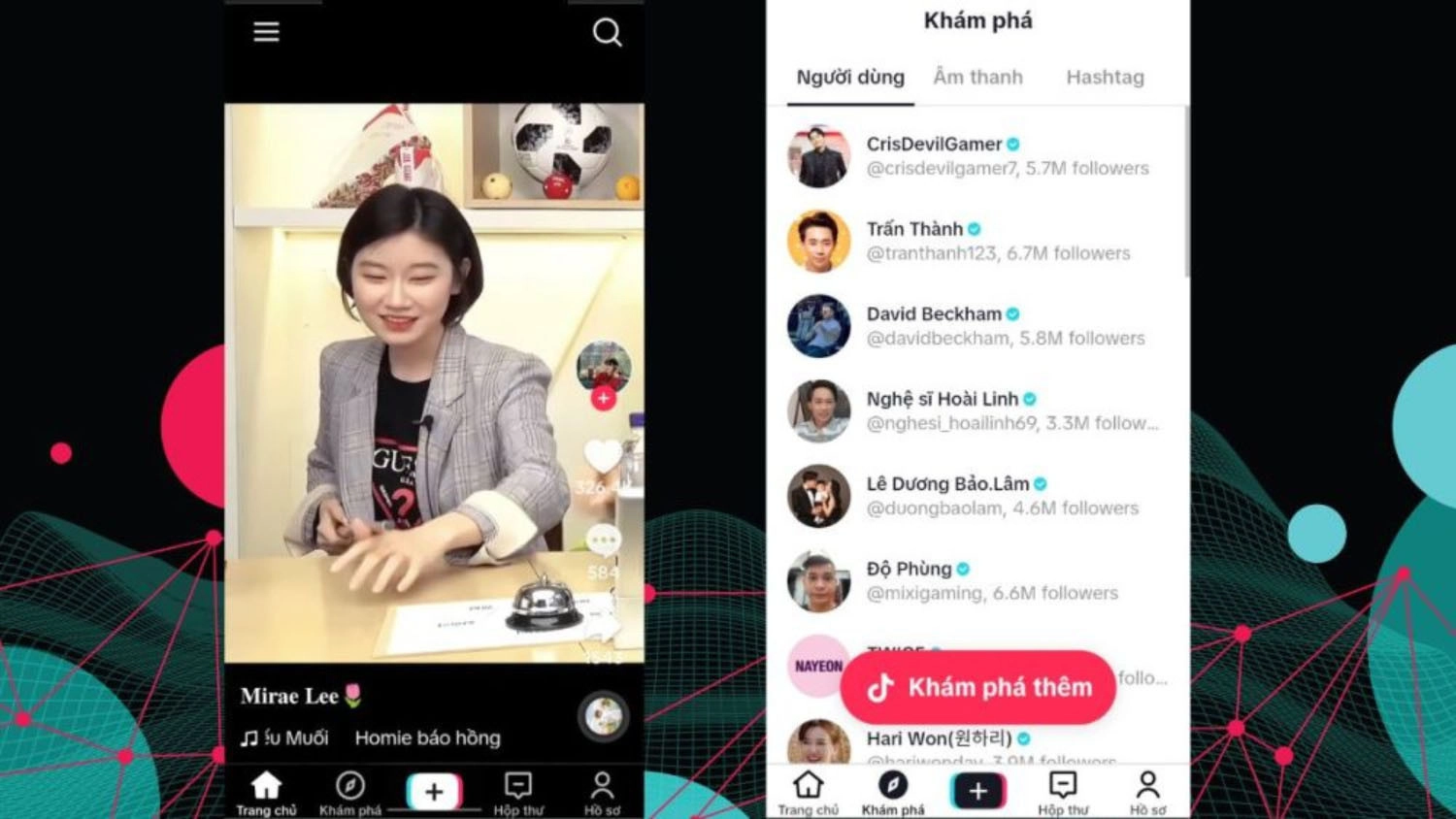 Mở ứng dụng TikTok và chọn Discover