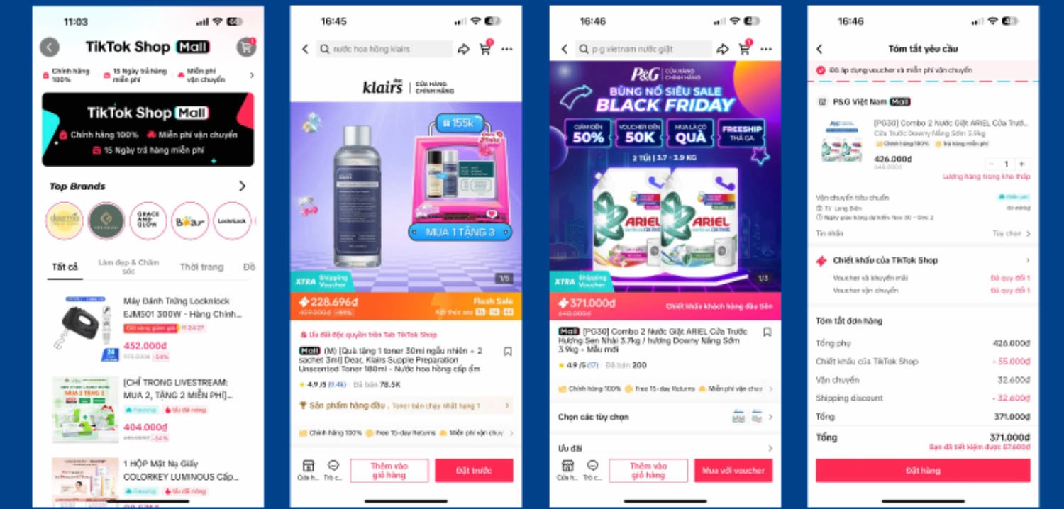 Điền form đăng ký TikTok Shop Mall