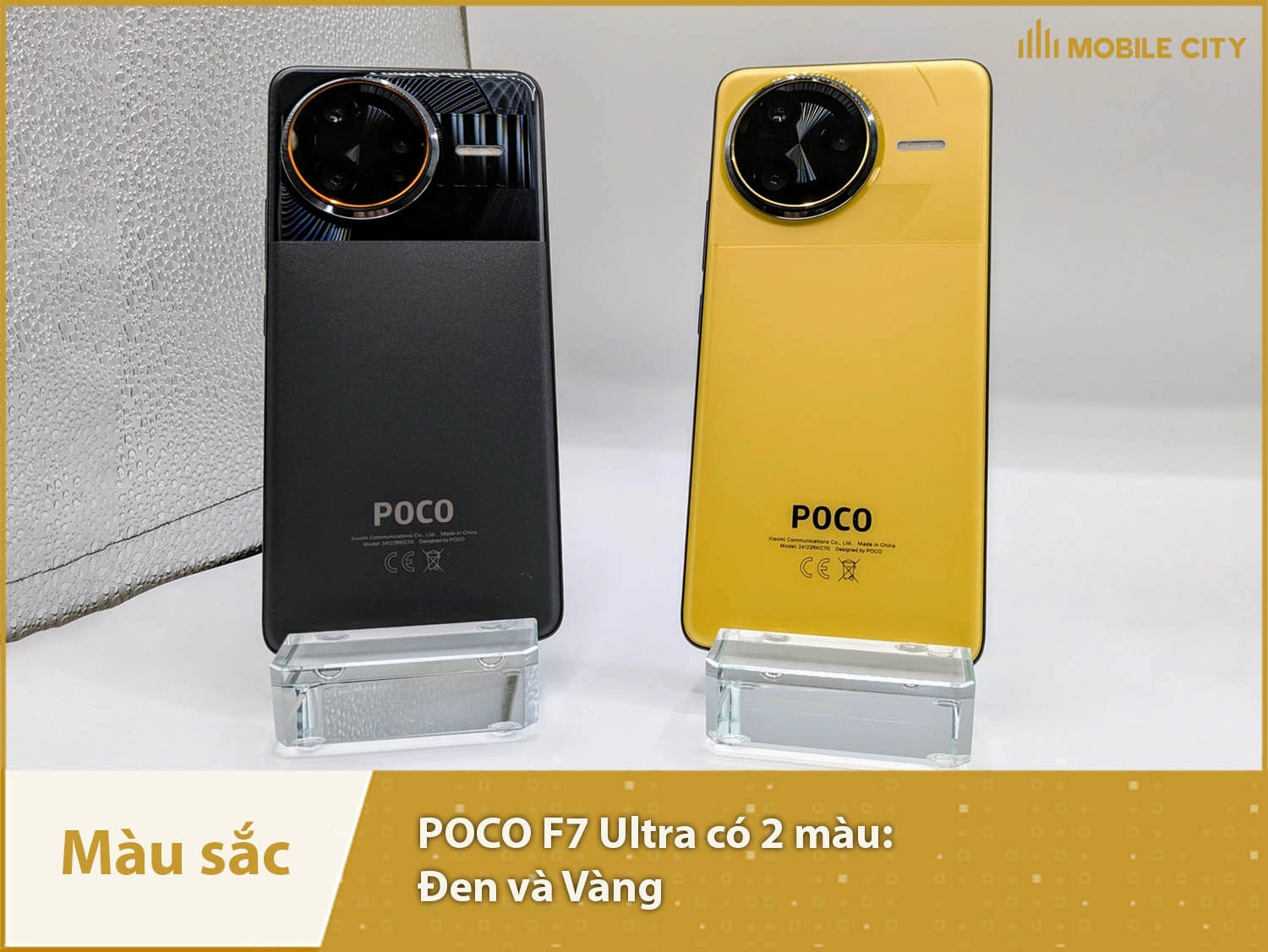 POCO F7 Ultra cung cấp các màu Vàng và Đen