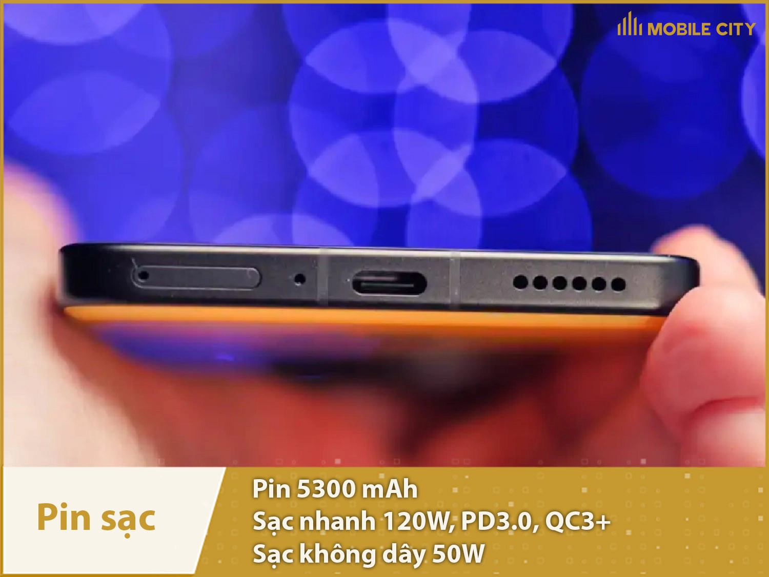 Pin khủng 5300mAh & Sạc siêu nhanh 120W