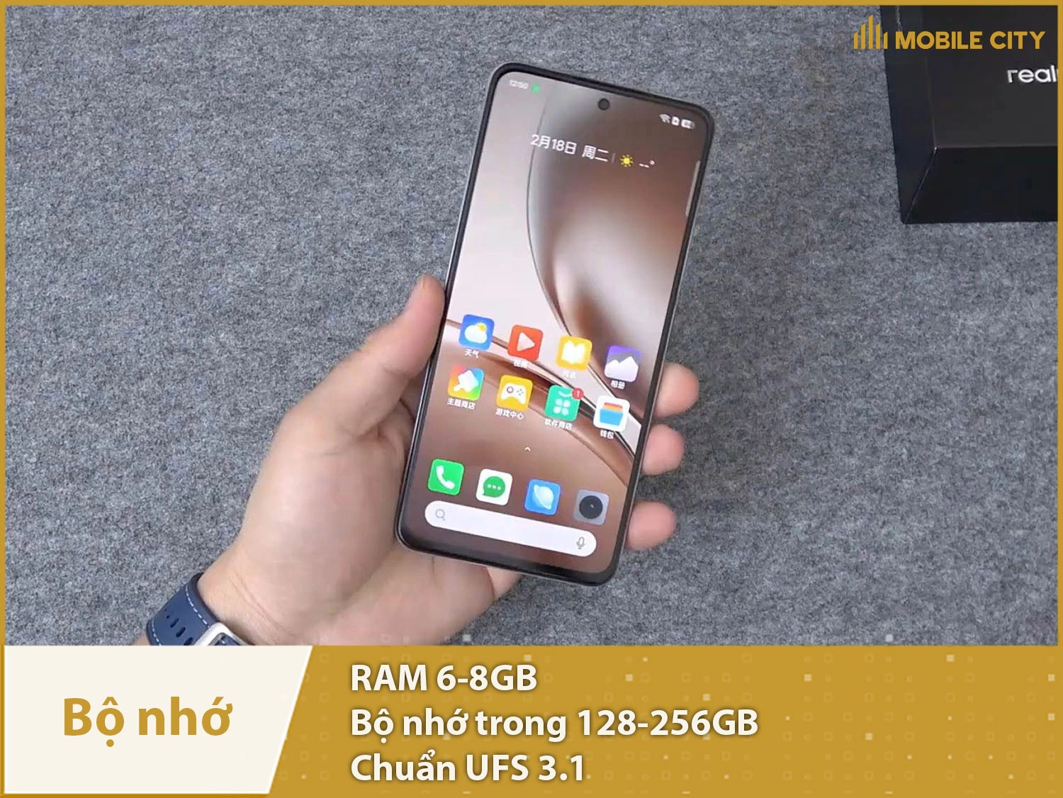 Realme P3 có RAM 6-8GB & Bộ nhớ trong 128-256GB