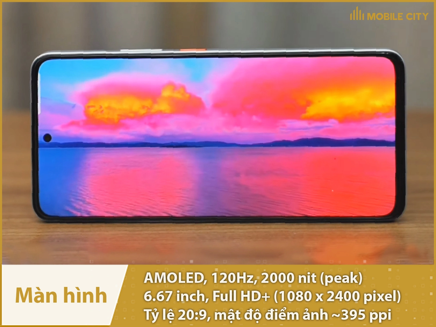 Màn hình AMOLED 120Hz, Full HD+ và độ sáng 2000nit