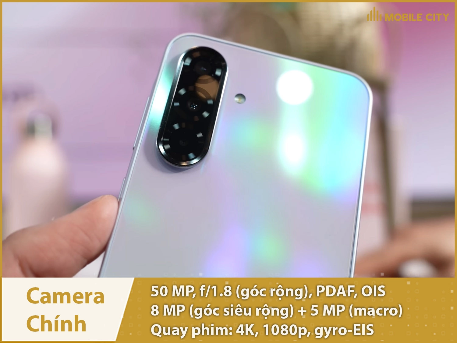 Camera 50MP chất lượng; quay phim 4K