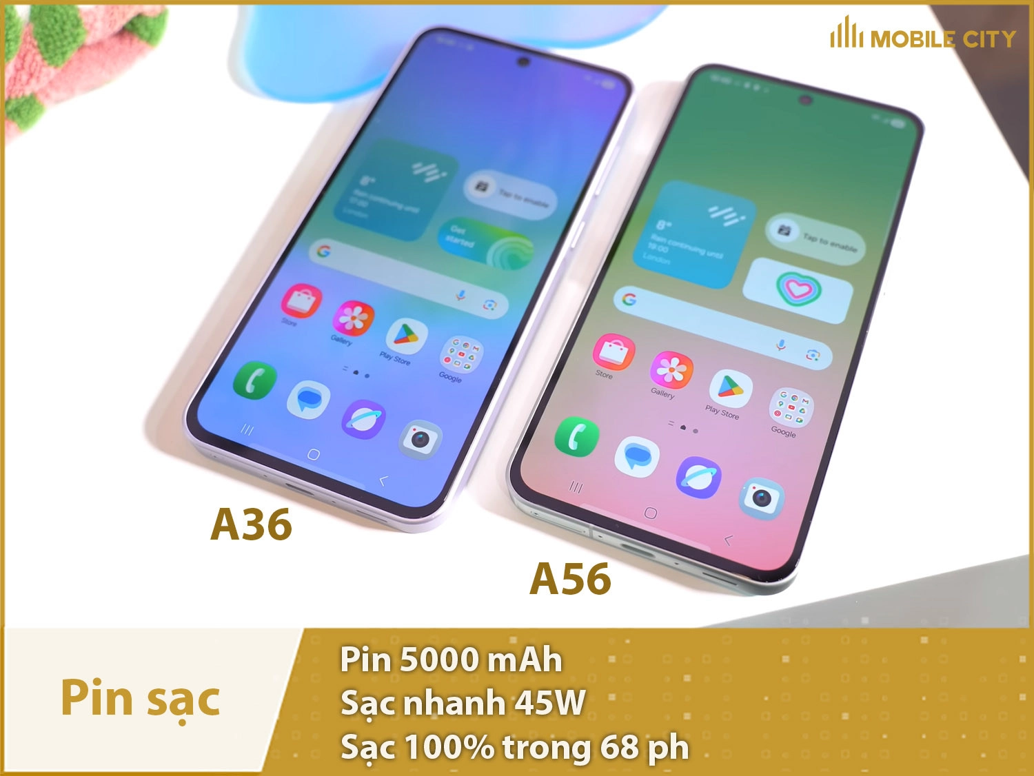 Pin lớn 5000mAh & sạc nhanh 45W