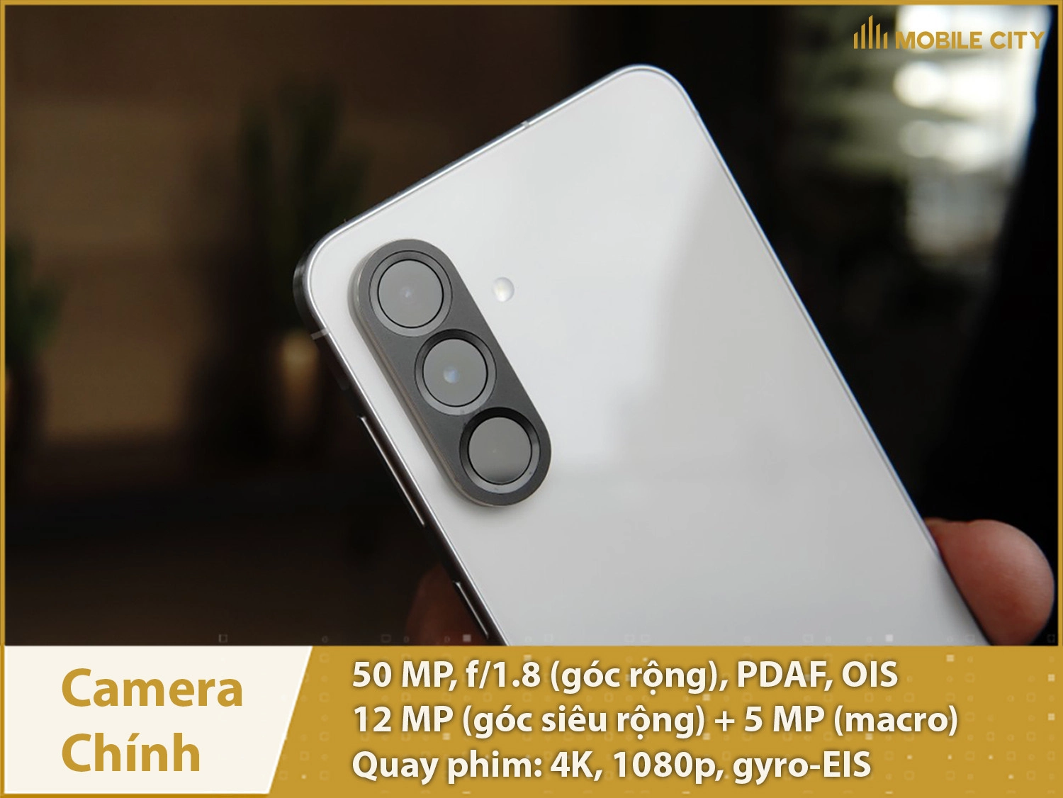 Camera chính 50MP; Quay video 4K