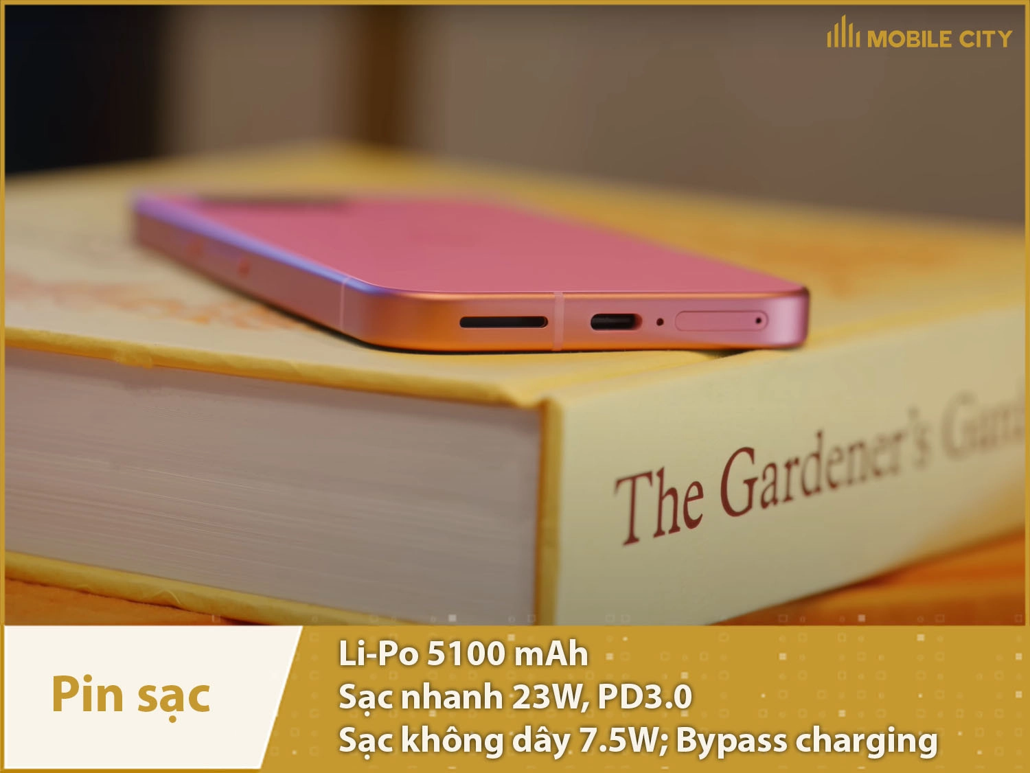 Pin lớn 5100mAh & Sạc nhanh 23W
