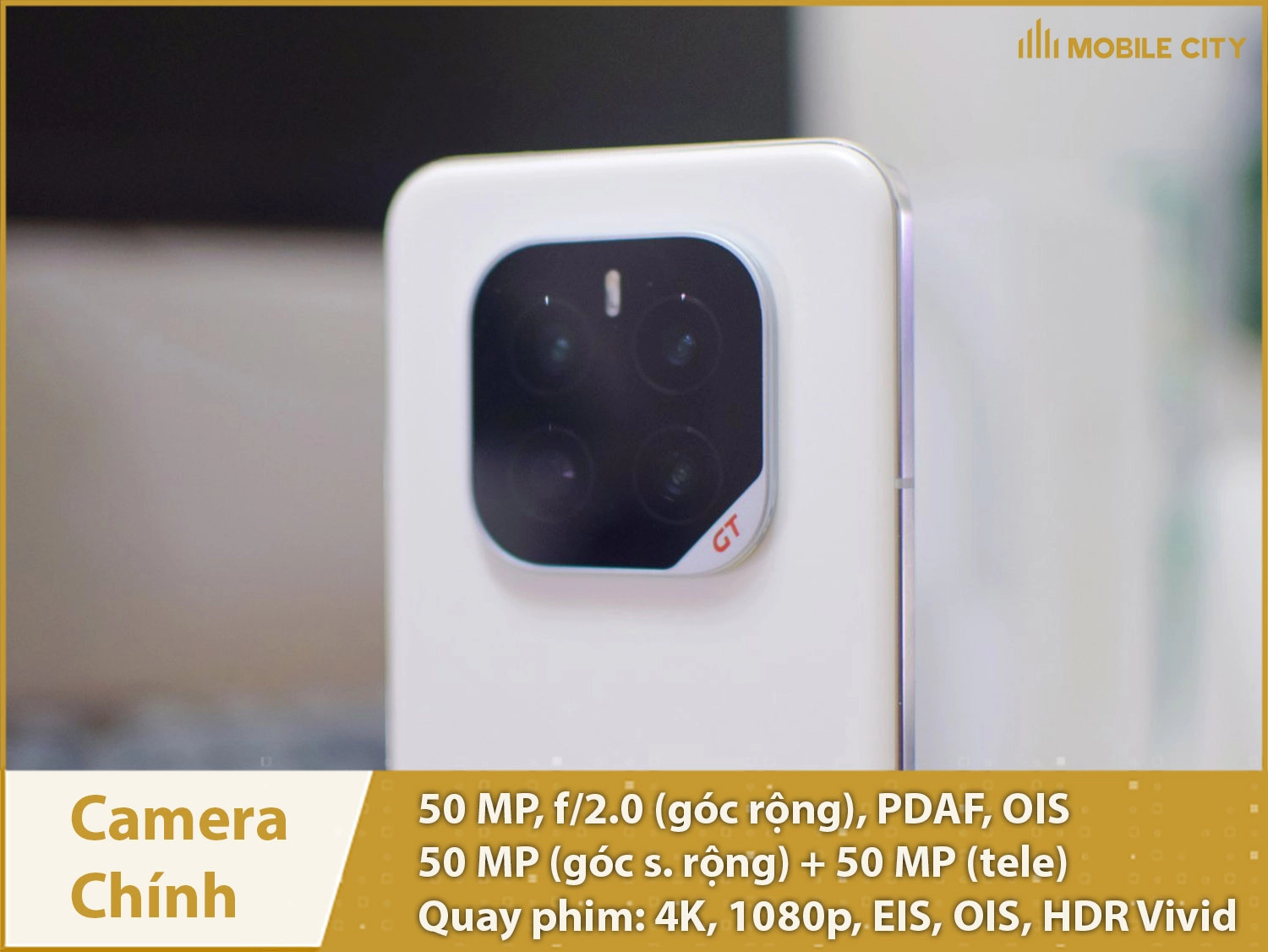 Camera 50MP, video 4K