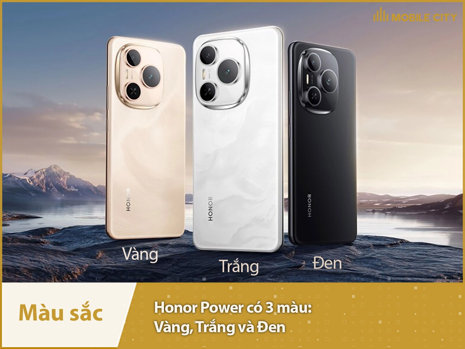 Honor Power có 3 màu sắc