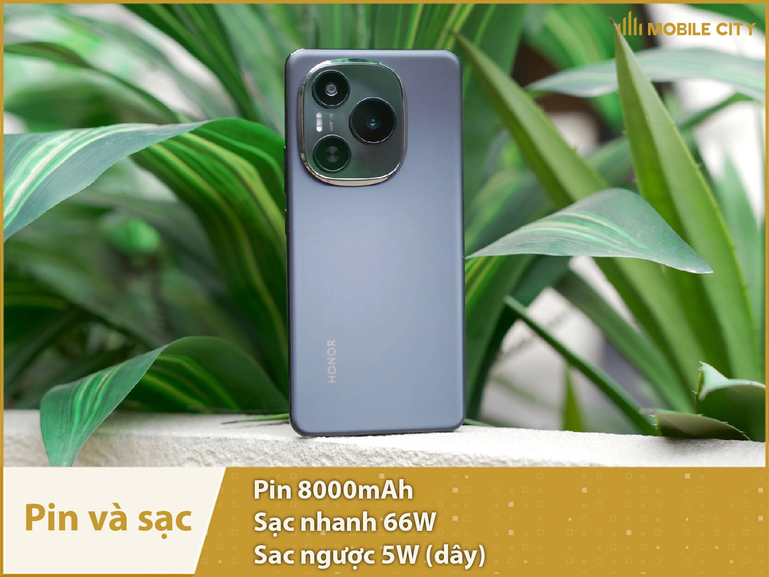 Pin 8000mAh sử dụng siêu lâu & Sạc nhanh 66W