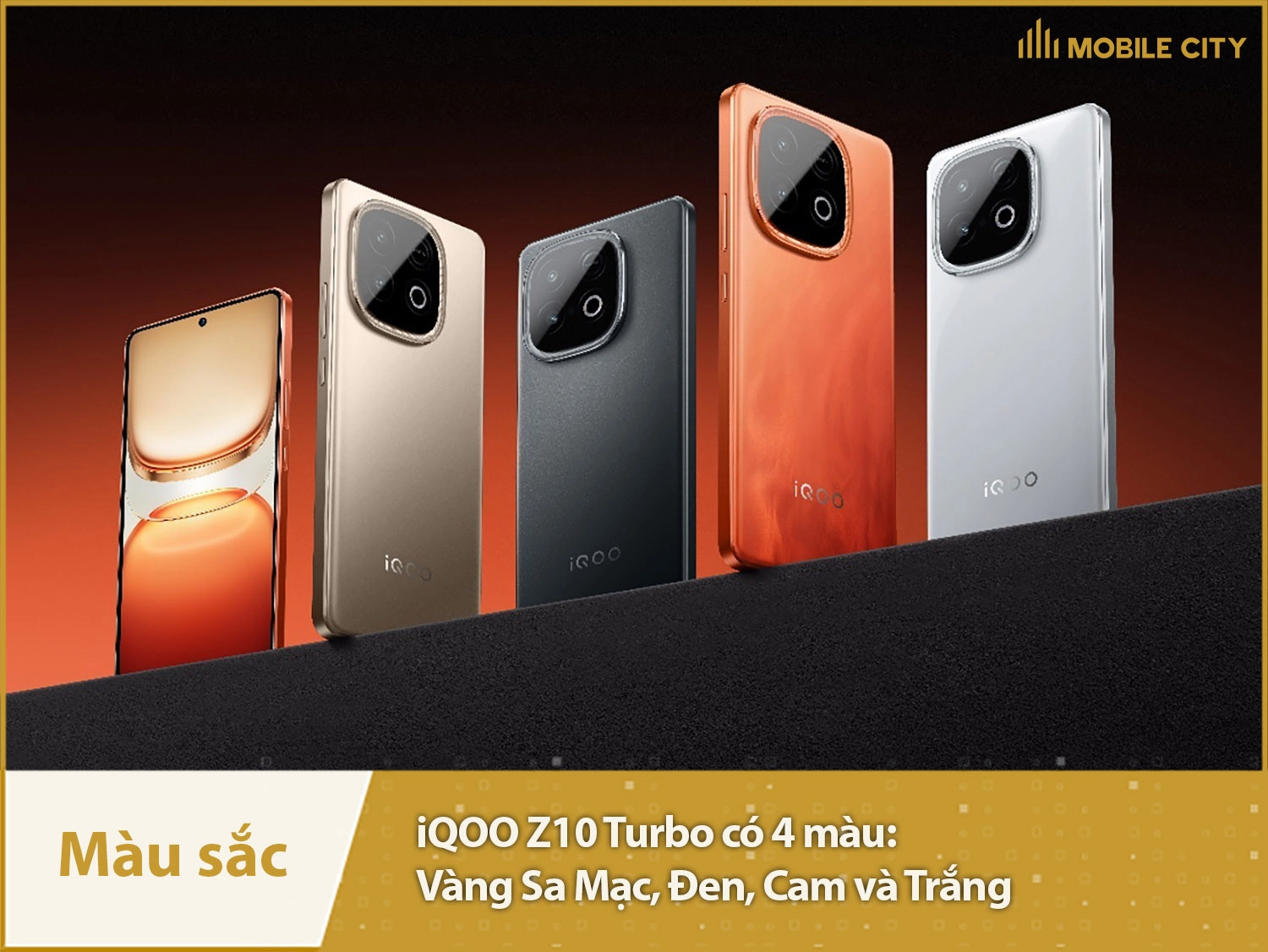 iQOO Z10 Turbo có 4 màu sắc