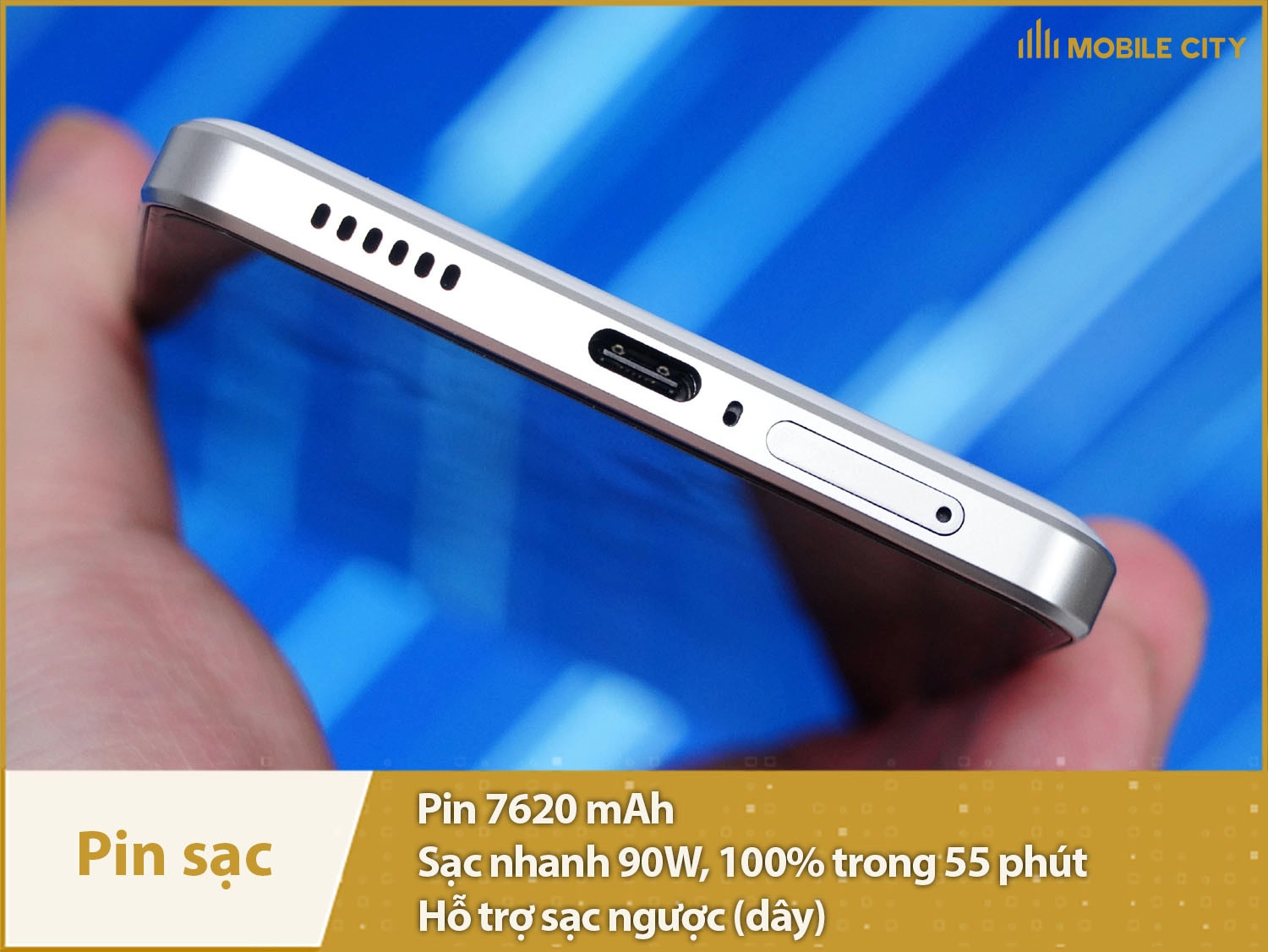 Pin siêu lớn 7620mAh & sạc nhanh 90W