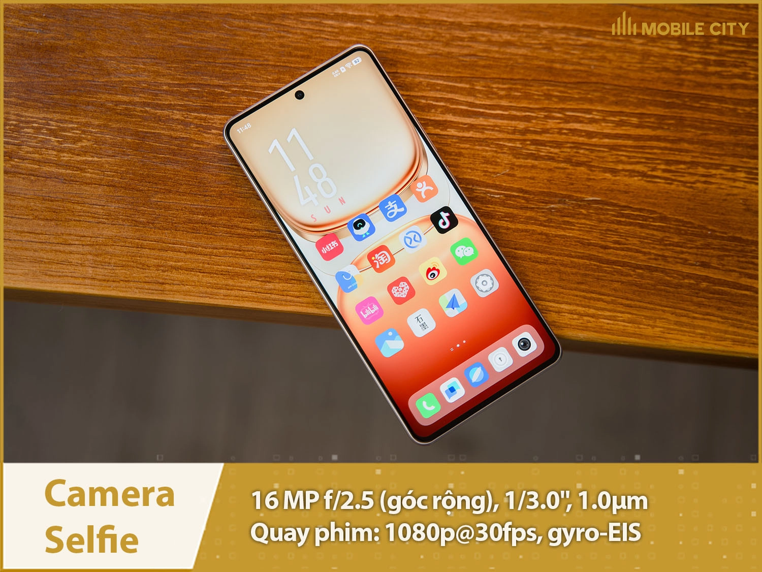 Camera selfie 16MP & Quay phim 1080p