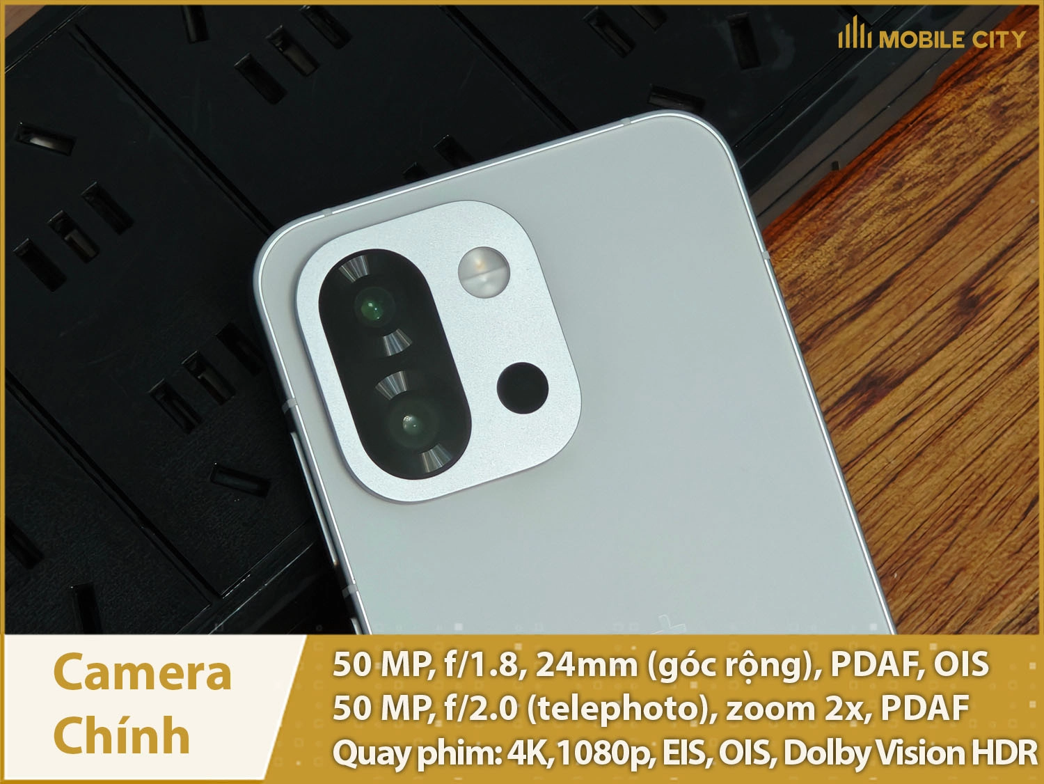 Camera chính 50MP & Quay phim 4K