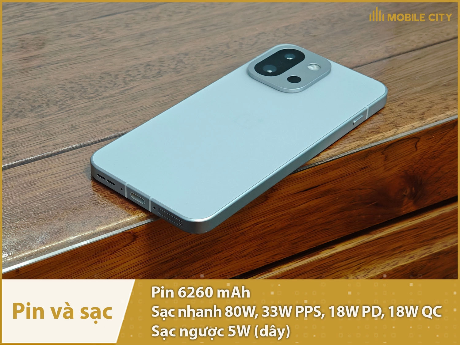 Pin khủng 6260mAh & Sạc nhanh 80W