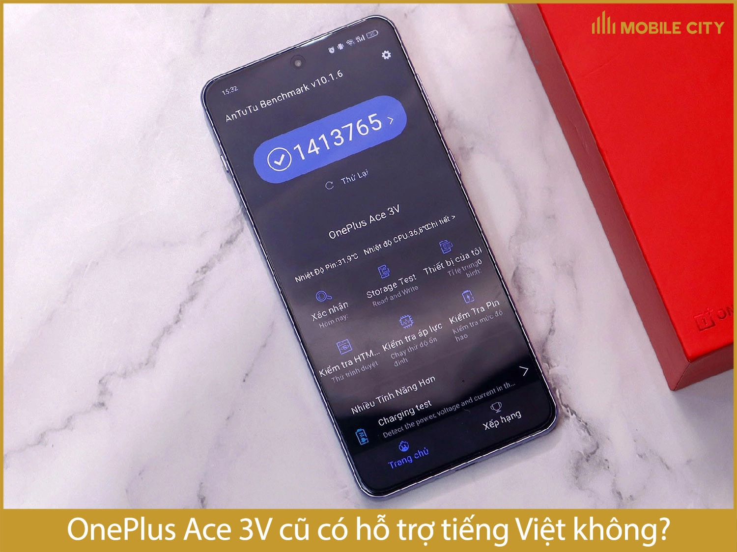 OnePlus Ace 3V cũ - Hỗ trợ tiếng Việt